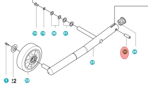 Turn Pin 5010198-01 in the group at Motorsågsbutiken (5010198-01)