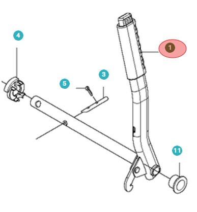 Lifting Lever Assy 5010653-01 in the group  at Motorsågsbutiken (5010653-01)