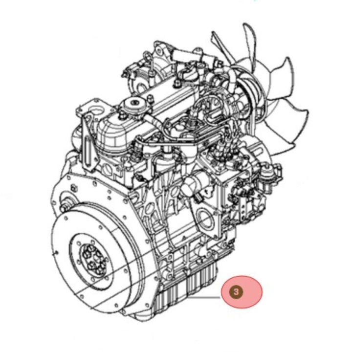 Oil Sump D1105 5010816-01 in the group  at Motorsågsbutiken (5010816-01)