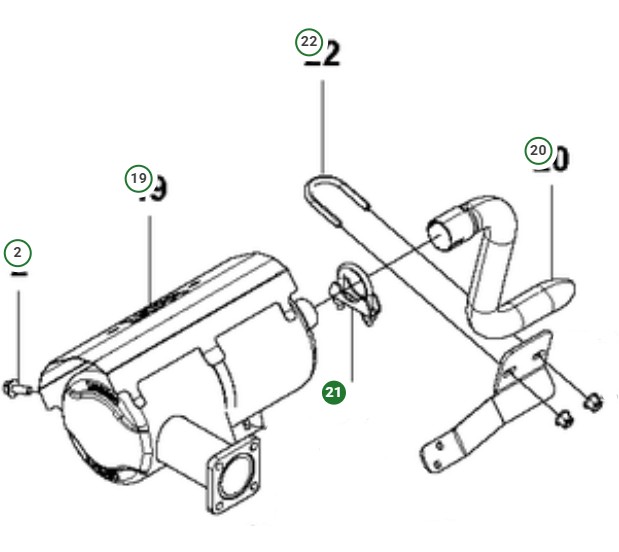 Clamp Assy Exhaust Diameter 35 in the group  at Motorsågsbutiken (5011522-02)