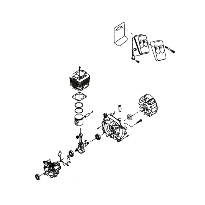 Service Kit Engine Short Block 5014243-15 in the group  at Motorsågsbutiken (5014243-15)