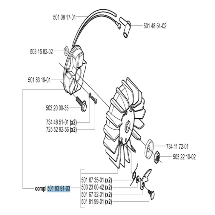 Ignition system Kpl in the group  at Motorsågsbutiken (5018391-03)