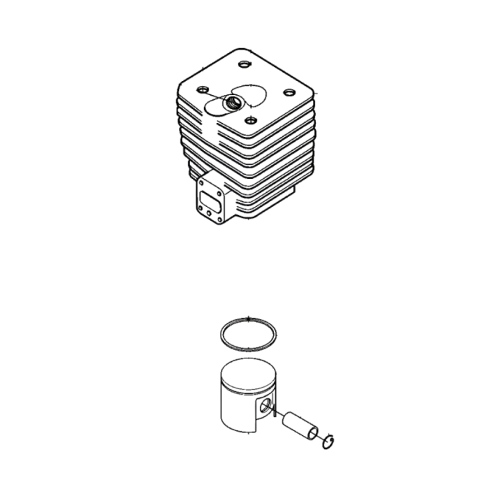 Cylinder Jonsered RS51, RS52 in the group  at Motorsågsbutiken (5021278-01)