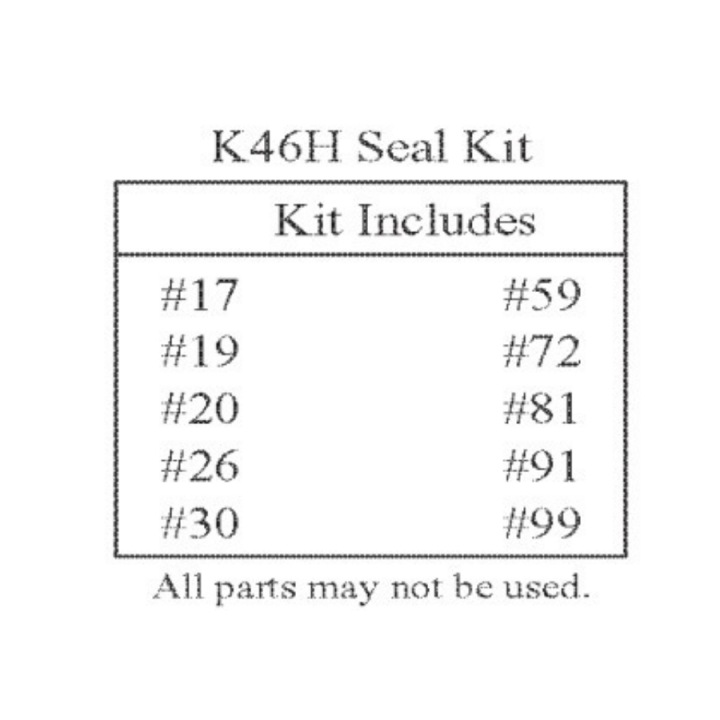 K46 & T40 Seal Kit (All Models in the group at Motorsågsbutiken (5024533-01)