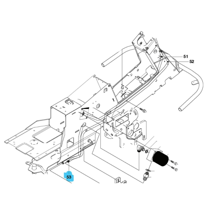 Hydraulic pipe in the group  at Motorsågsbutiken (5028546-01)