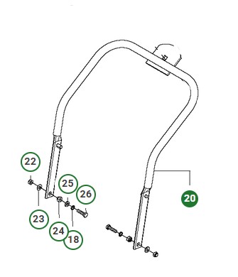 Handle Kpl 5032823-04 in the group at Motorsågsbutiken (5032823-04)