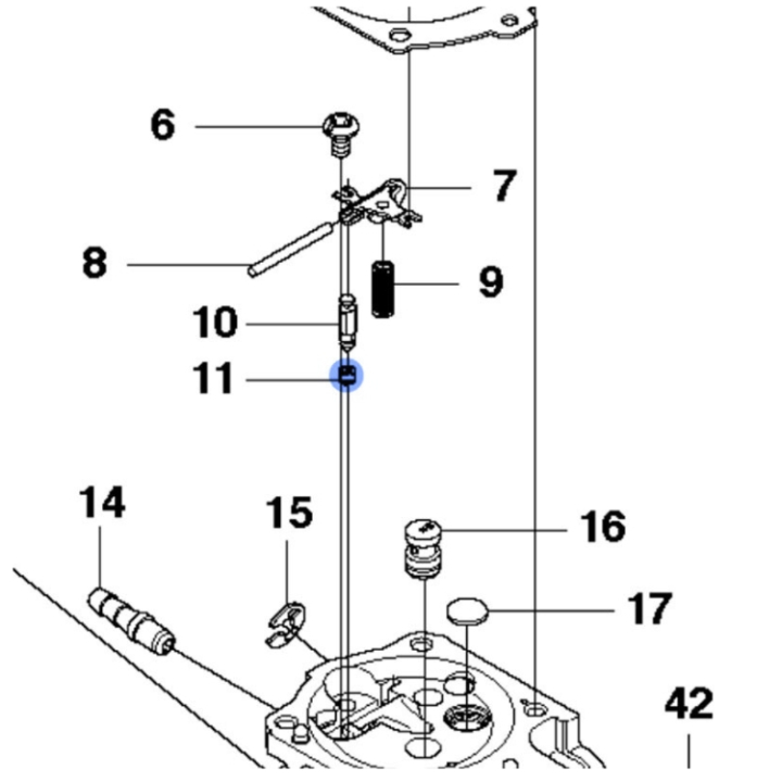 Seat-In Valve Plated 5035923-01 in the group  at Motorsågsbutiken (5035923-01)