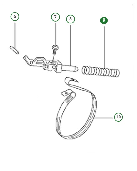 Brake spring in the group  at Motorsågsbutiken (5037171-01)