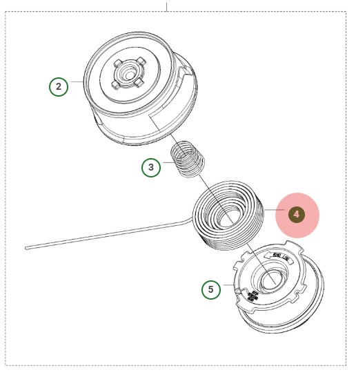 Trimmer Lina Silent 2.0 in the group Spare parts Husqvarna 136LiL at Motorsågsbutiken (5039795-01)