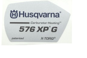 Decal 5040941-02 in the group Husqvarna Chainsaw 5-series / Spare parts Husqvarna 576XP chainsaw at Motorsågsbutiken (5040941-02)