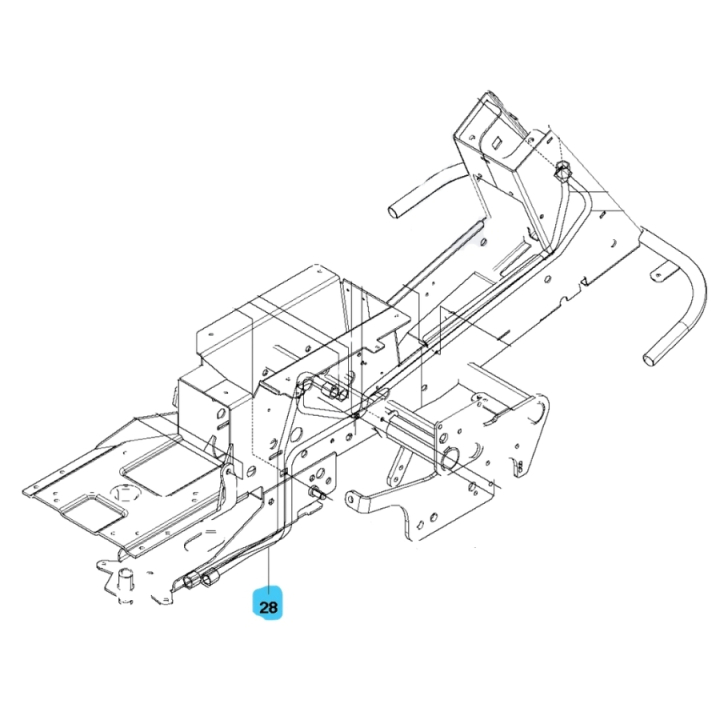 Hydraulic Pipe 5042104-01 in the group  at Motorsågsbutiken (5042104-01)