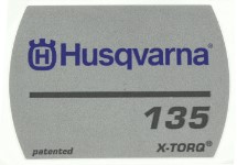 Decal 5045468-03 in the group Husqvarna Chainsaw 1-series / Spare parts Husqvarna 135 chainsaw at Motorsågsbutiken (5045468-03)