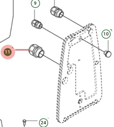 Cable Ground M25X1.5 5055269-03 in the group  at Motorsågsbutiken (5055269-03)