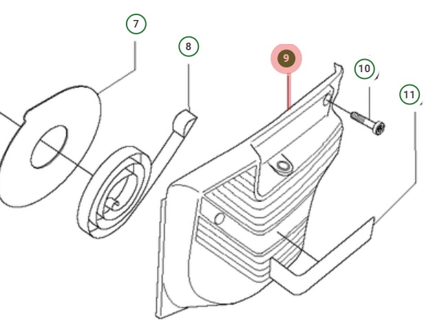 Starter Cover 5062558-02 in the group  at Motorsågsbutiken (5062558-02)