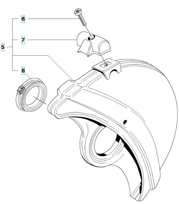Blast protection Kpl Chrome 12 in the group at Motorsågsbutiken (5063405-01)