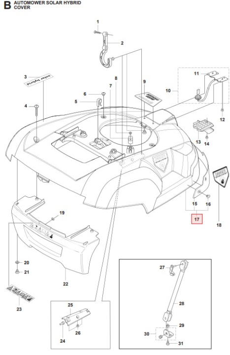 Body Kit Soalr Hybrid 5100967-03 in the group at Motorsågsbutiken (5100967-03)
