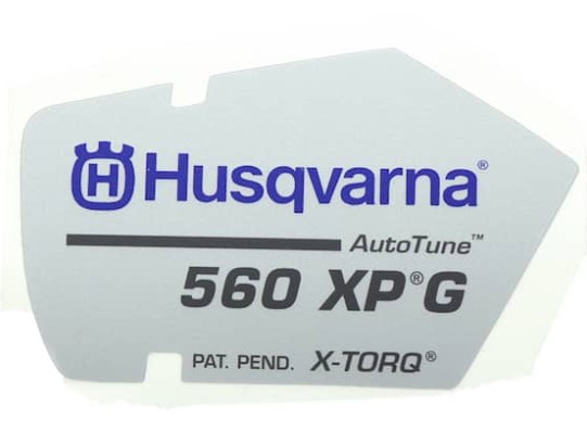 Decal 560XPG 5230356-04 in the group Husqvarna Chainsaw 5-series / Spare parts Husqvarna 560XP/G chainsaw at Motorsågsbutiken (5230356-04)