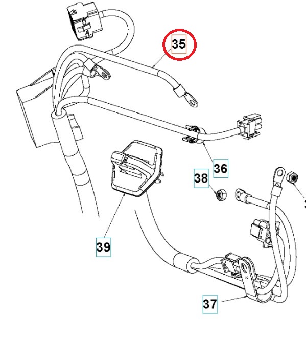 Wiring Lower - Chassis Efi Ra in the group at Motorsågsbutiken (5293604-01)