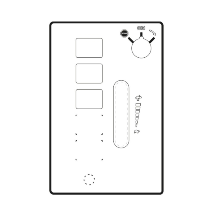 Decal Bottom Control Panel Cab in the group  at Motorsågsbutiken (5296655-01)