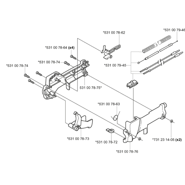 Throttle Handle Kpl 5310079-29 in the group  at Motorsågsbutiken (5310079-29)