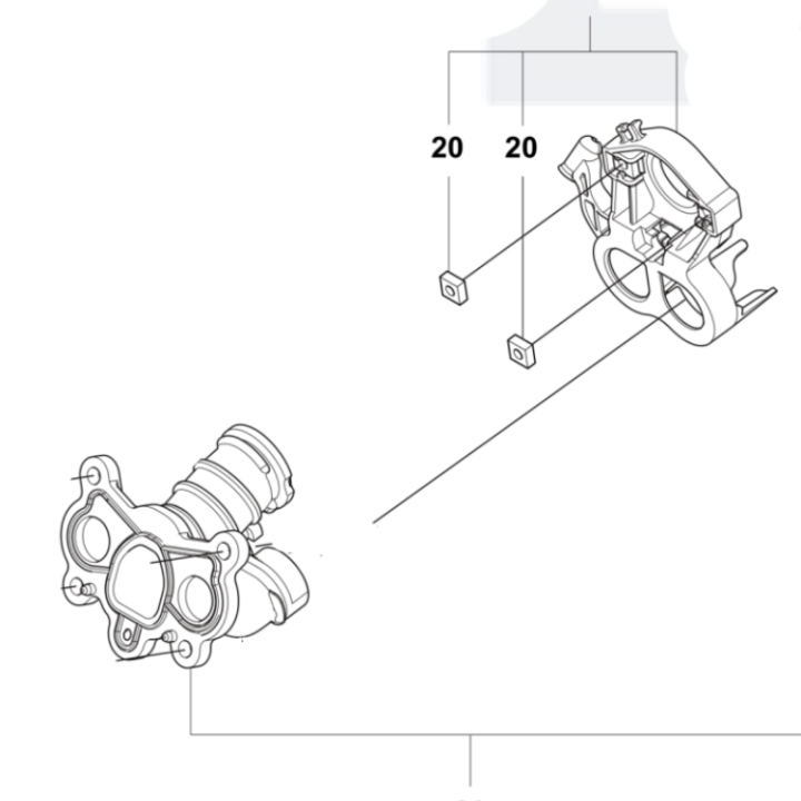 Inlet Pipe Assy Raven Standard 5311107-01 in the group Husqvarna Chainsaw 5-series at Motorsågsbutiken (5311107-01)