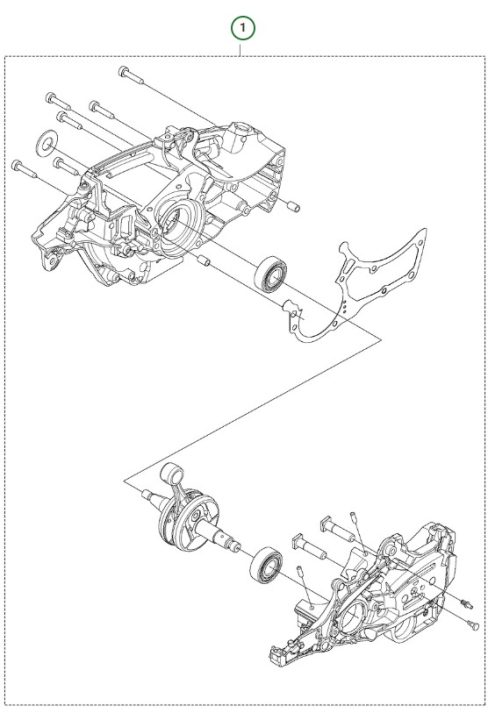 Short Block 550Xp/Xpgii Tb Hqw 5311145-10 in the group  at Motorsågsbutiken (5311145-10)