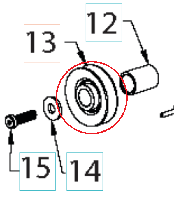 Pulley 5324353-83 in the group  at Motorsågsbutiken (5324353-83)