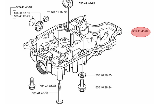 House Lower 5354146-64 in the group  at Motorsågsbutiken (5354146-64)