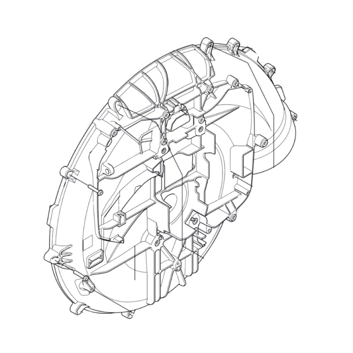 Fan housing half engine side h in the group at Motorsågsbutiken (5354670-01)