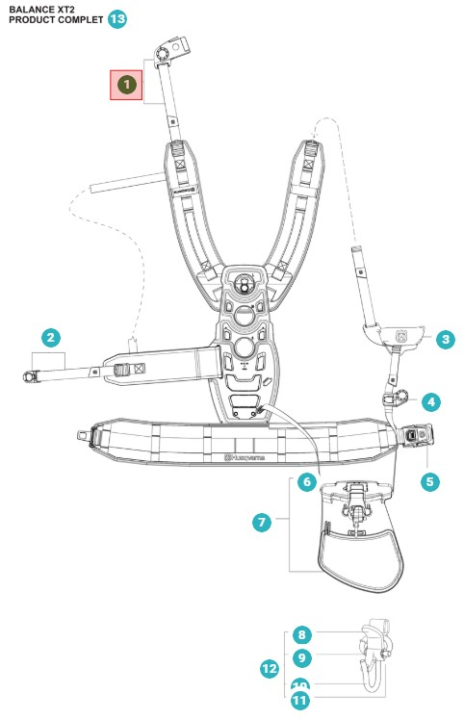 Buckle Front Piece Left Assy 5360257-01 in the group  at Motorsågsbutiken (5360257-01)