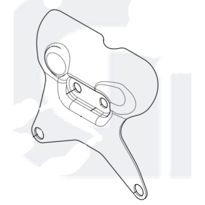 Silencer bracket in the group Husqvarna Chainsaw 5-series at Motorsågsbutiken (5361838-01)
