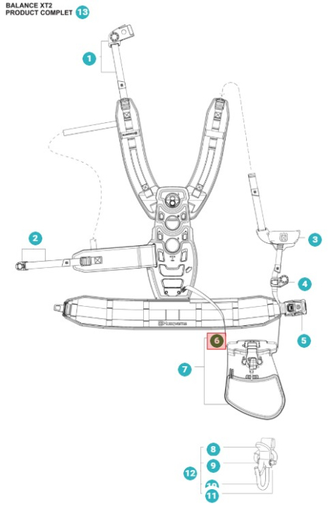 Band Pullstrap Xt2 Assy 5363736-01 in the group  at Motorsågsbutiken (5363736-01)
