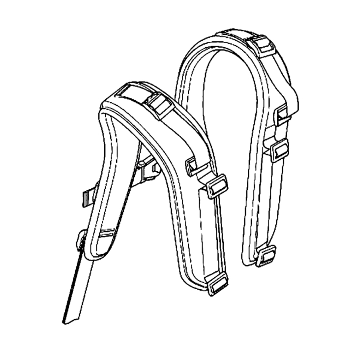 Harness assembly shoulder strap hv in the group at Motorsågsbutiken (5364582-01)
