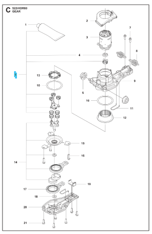 Gear Wheel Kit Coarse Cut 5366289-01 in the group  at Motorsågsbutiken (5366289-01)