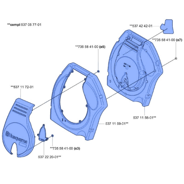 Cover Kpl 5370577-01 in the group  at Motorsågsbutiken (5370577-01)