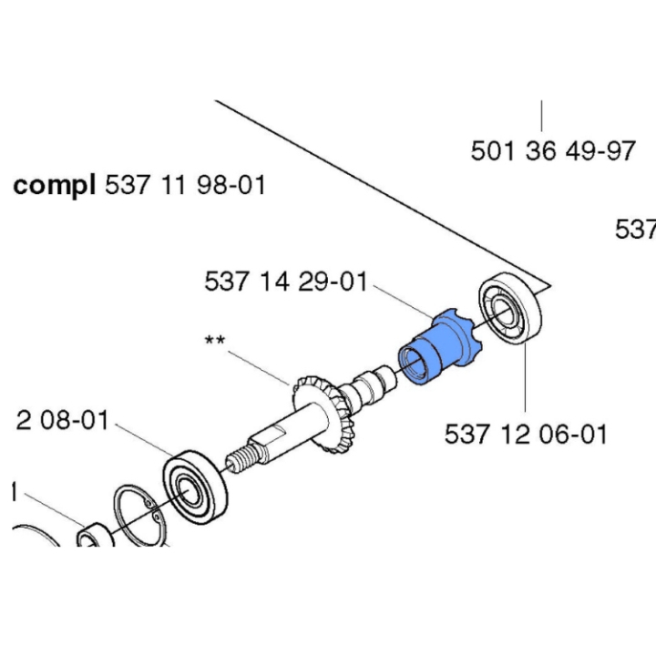Eccentric 5371429-01 in the group Husqvarna Chainsaw 1-series at Motorsågsbutiken (5371429-01)