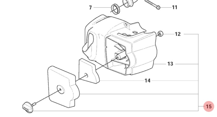 Cylinder Cover Kpl 5374120-04 in the group  at Motorsågsbutiken (5374120-04)