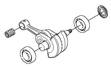 Crankshaft 5374146-01 in the group  at Motorsågsbutiken (5374146-01)