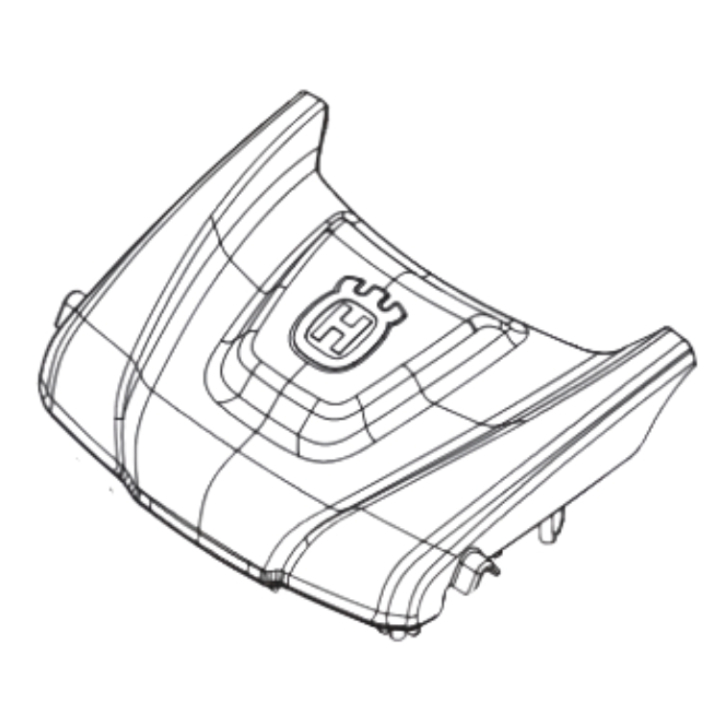 Front Cover With Husqvarna Dec 5375696-02 in the group  at Motorsågsbutiken (5375696-02)