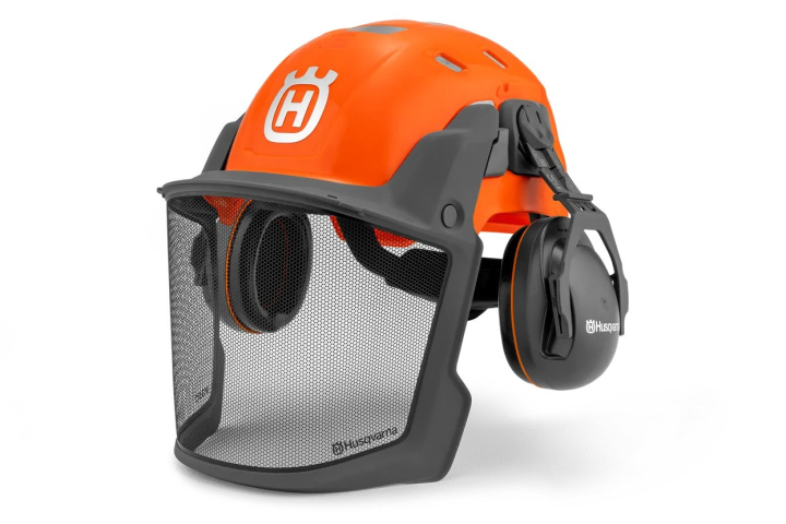 Husqvarna forestry helmet, Technical, fluorescent orange in the group Clothes & Protective Equipment / Protective Helmets at Motorsågsbutiken (5376446-01)