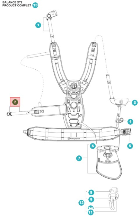 Strap Pull Strap Side Assy Bal 5388050-01 in the group  at Motorsågsbutiken (5388050-01)