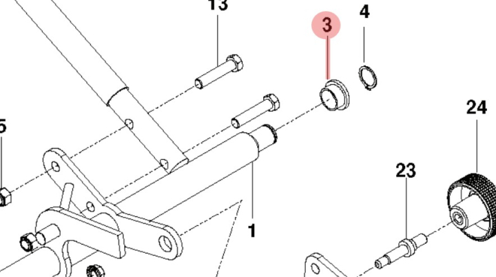 Bearing, Flange 5391128-95 in the group  at Motorsågsbutiken (5391128-95)
