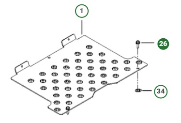 Blt 5/16-18 X 1 Thrd Form Zd 5391132-26 in the group  at Motorsågsbutiken (5391132-26)