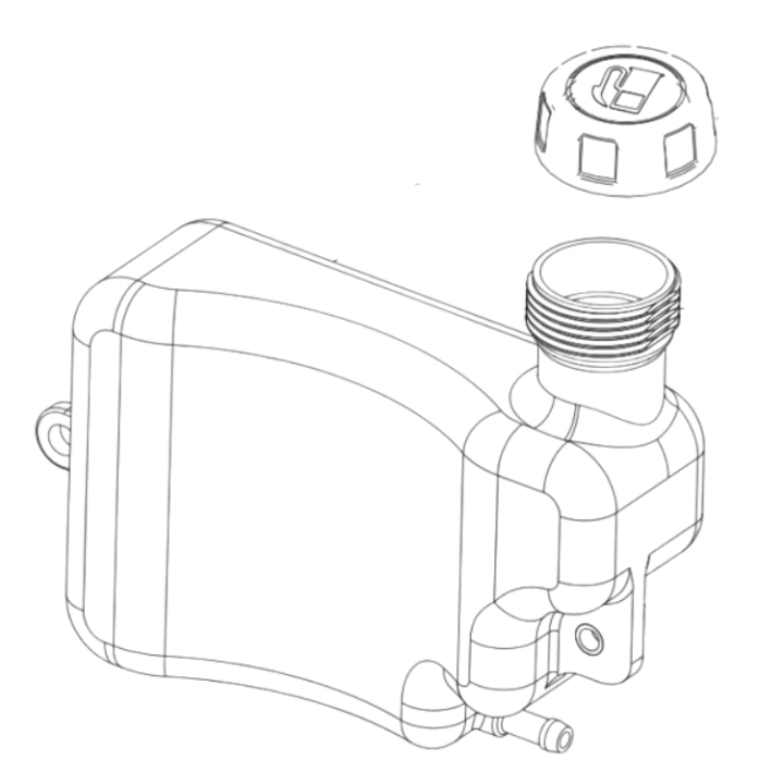 Fuel tank assembly in the group at Motorsågsbutiken (5401099-01)