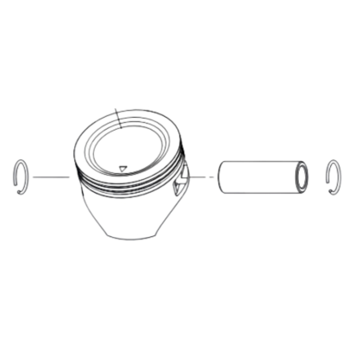 Piston assembly in the group at Motorsågsbutiken (5401124-01)