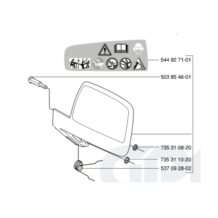 Throw Protection Kpl 5440136-03 in the group at Motorsågsbutiken (5440136-03)