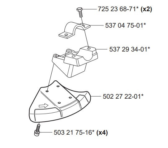 SAW BLADE GUARD KIT 5440442-10 in the group at Motorsågsbutiken (5440442-10)
