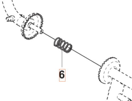 Throttle Spring 5449816-01 in the group  at Motorsågsbutiken (5449816-01)