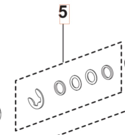 Gasket Adapter System Gaskets 5460930-01 in the group  at Motorsågsbutiken (5460930-01)