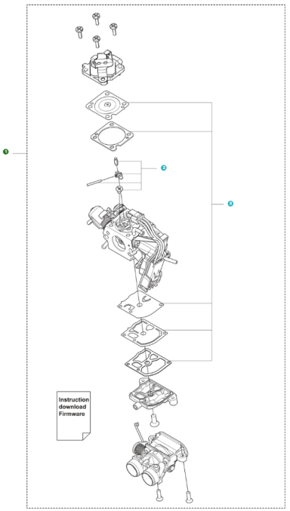 Carburetor Kit 560/562Mkii 5461482-01 in the group Husqvarna Chainsaw 5-series at Motorsågsbutiken (5461482-01)